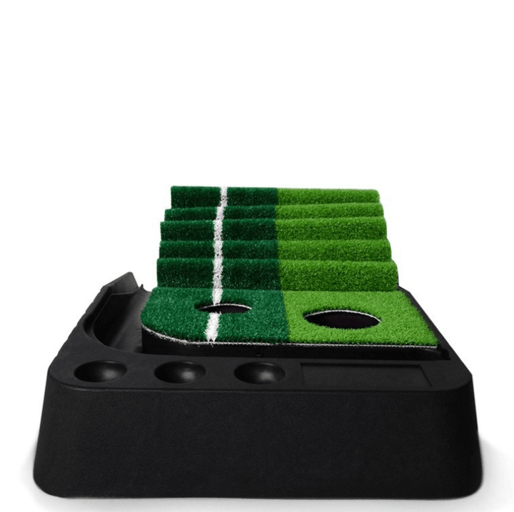 3M Golf Putting Mat Golf Practice Golf Putter Return Trainer with Blocking Plate 3Xgolf Ball