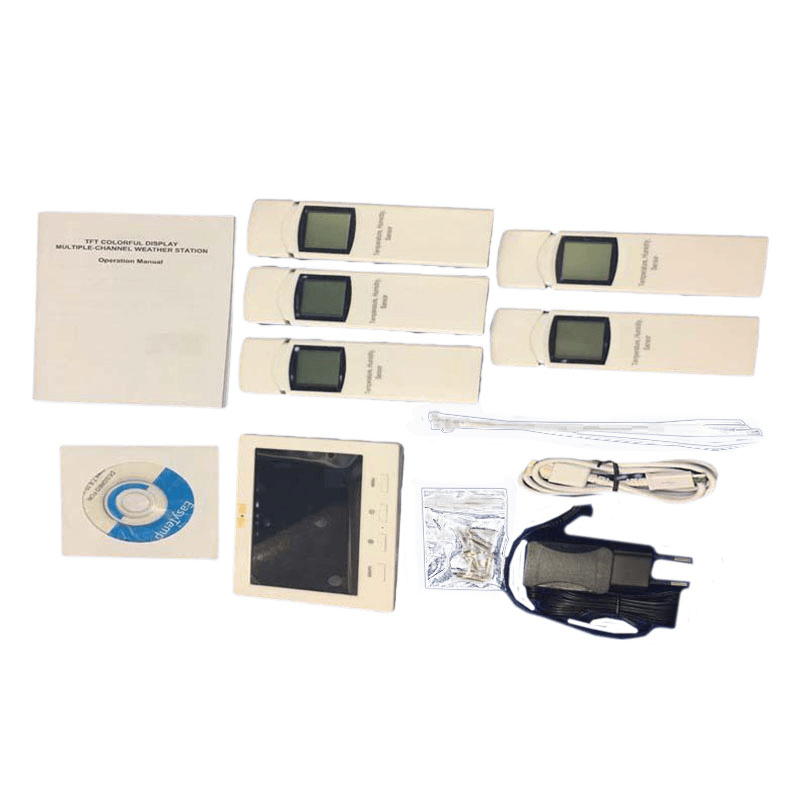 Misol HP3001 Wireless Weather Station with 5 Sensors 5 Channels Color Screen Data Logger Connect to Computer