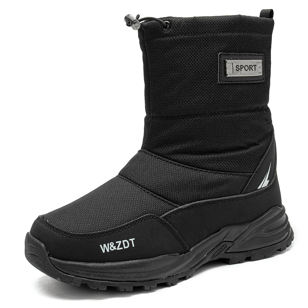 Men Waterproof Slip Resistant plus Velvet Thicken Warm Winter Outdoor Snow Boots