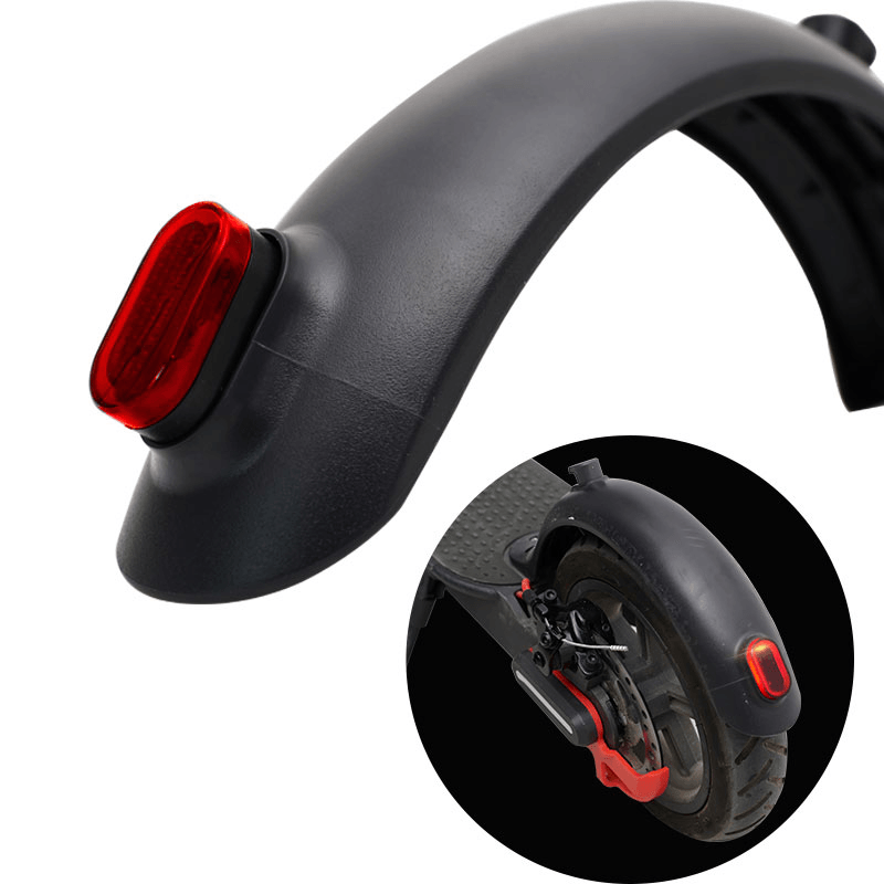 Electric Scooter Rear Fender Universal Scooter Mudguard Tire Splashproof with Rear Taillight Back Guard Wing Scooter Accessories