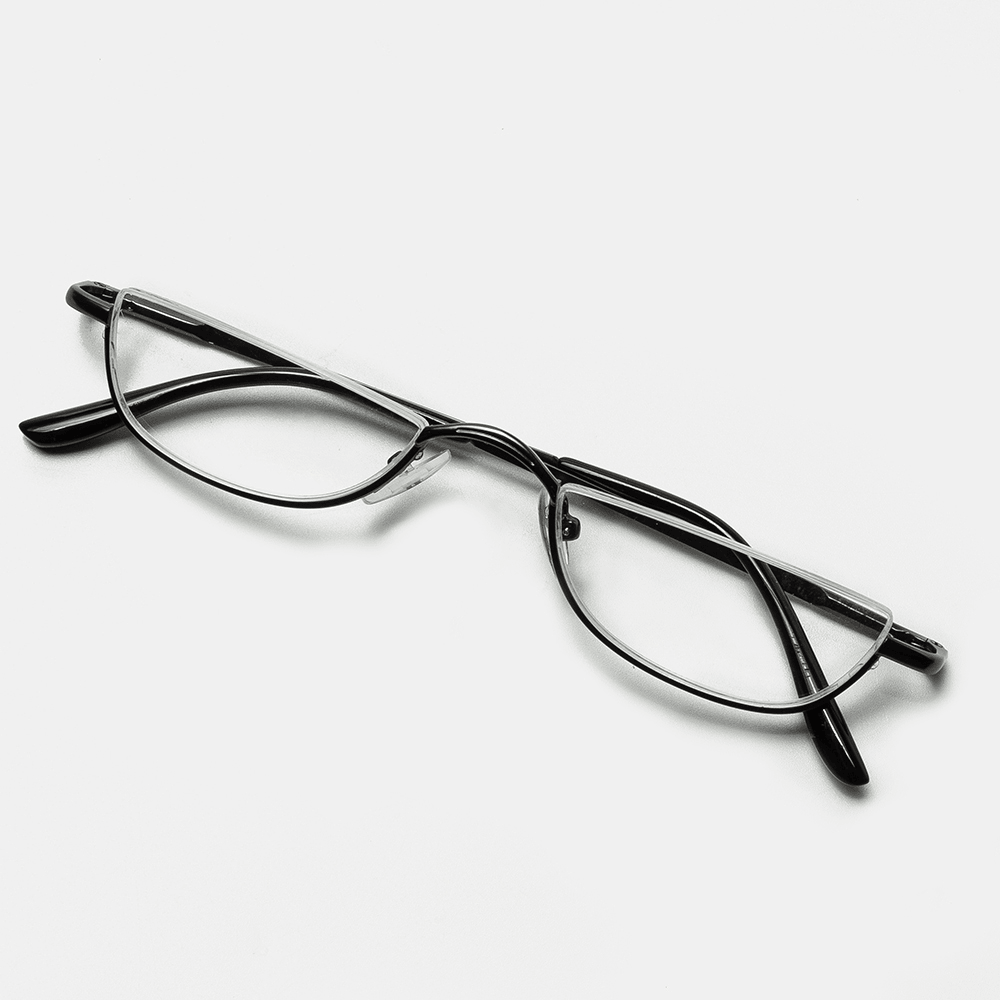 2 Color Half Frame Half Arc Frame Reading Glasses