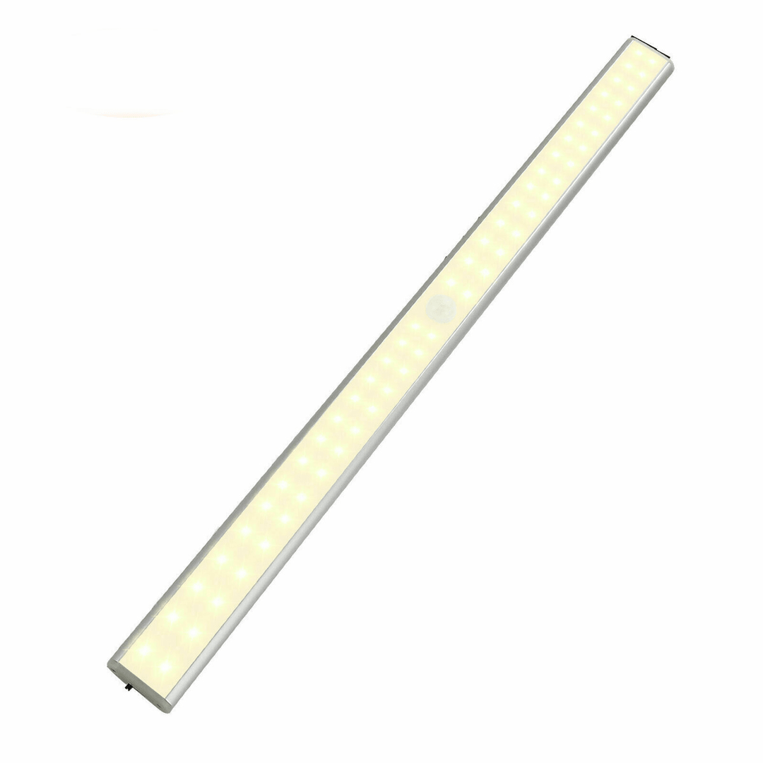 24/40/60LED Motion Sensor Closet Lights Wireless USB Rechargeable Energy Saving LED Night Light Bar Safe Lights for Closet Cabinet Wardrobe Stairs