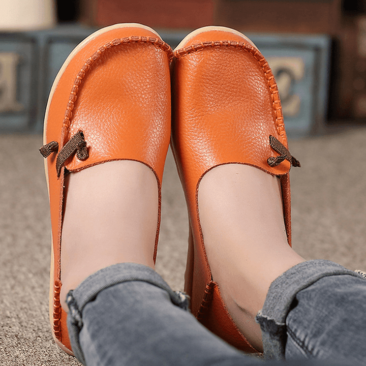 US Size 5-11 Shoes Women Flats Comfortable Casual Outdoor Breathable Slip on Flats Loafers Shoes - MRSLM