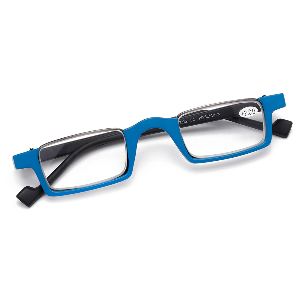 Unisex TR90 Frame HD Reading Glasses Bendable Square Glasses