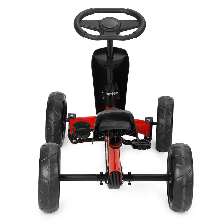 4 Wheel Kids Kart 2 Pedal Adjustable Seat Car Kids' Pedal Bike Children Bicycle Ride-On Toy Max Load 165Lbs for 2-5 Years Old