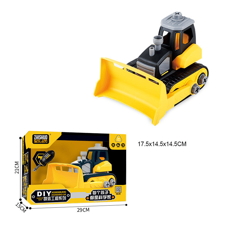 Screw and Assemble Block Engineering Truck Toy