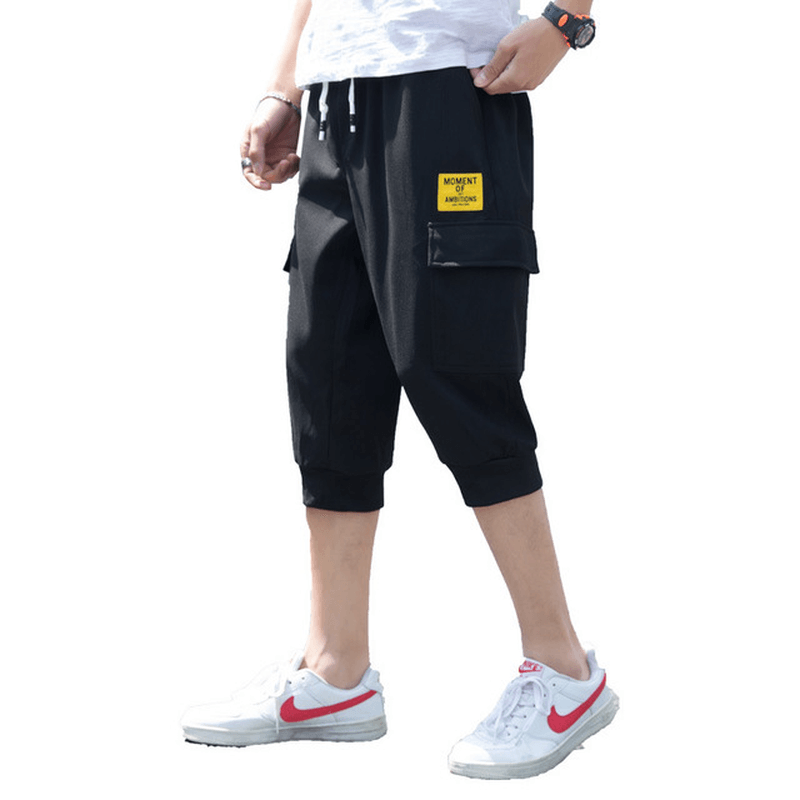 Men'S Casual Shorts Season New Fashion Casual Thin Section 7 Seven Pants Men'S Trend Tooling Shorts