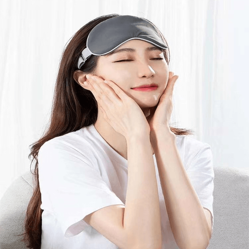 Baseus Rewashable Steam Eye Mask Adjustable Eye Mask Patches Comfortable Blindfold for Travel Shift Work Night Sleeping Nap