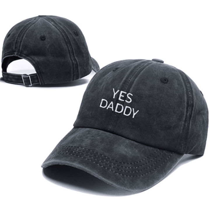 Mens and Womens Hip-Hop Hats Outdoor Caps Yes Daddy Embroidery Caps