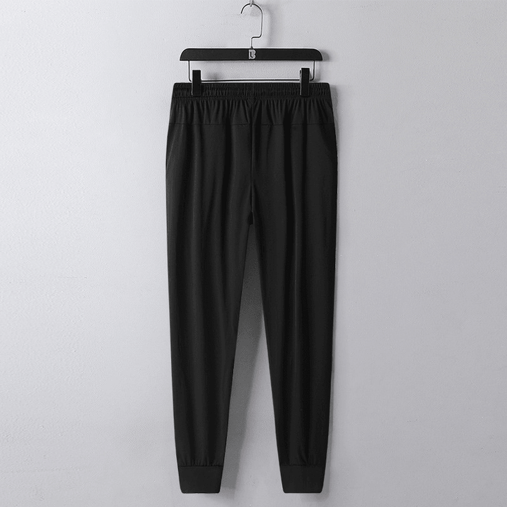 Men'S Breathable Casual Thin Ice Silk Trousers