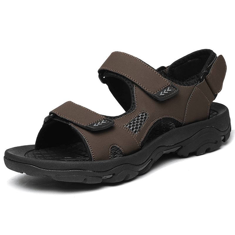 Men Microfiber Breathable Non Slip Opened Outdoor Casual Beach Sandals