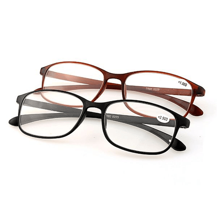 Men Women TR90 Flexible Reading Glasses Ultra-Light Pressure Reduce Eyeglass