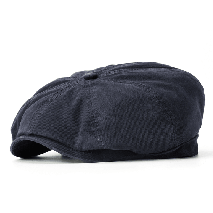 Unisex Solid Color Simple Cotton Beret Caps