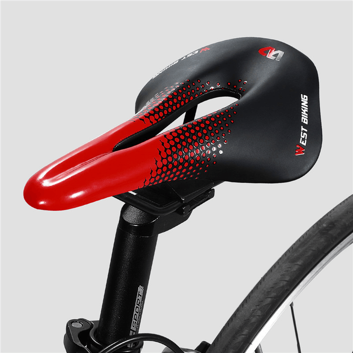 WEST BIKING Bicycle Saddle Waterproof Lightweight Cycling Road Bike Saddle Mountain Bike Saddle Accessories