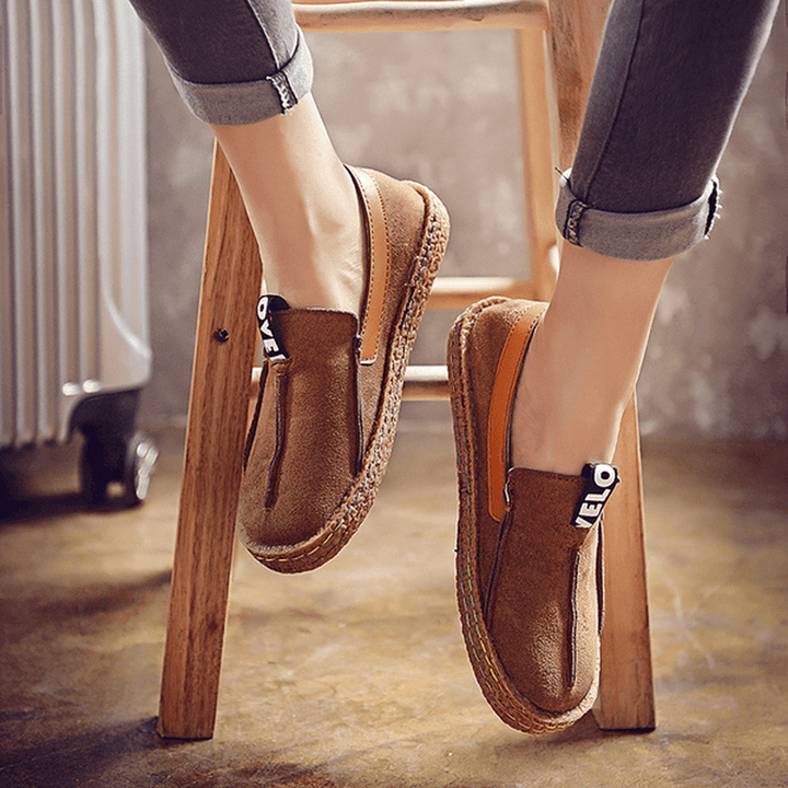 Women Soft Sole Pure Color Flat Loafers