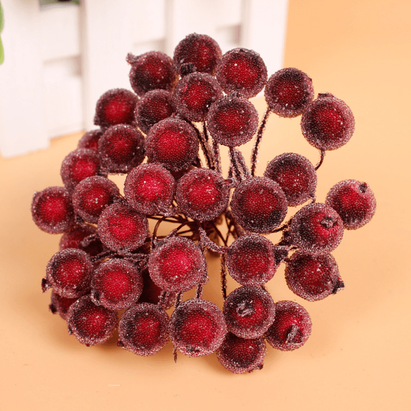 20Pcs Artificial Simulation Foam Berry Pomegranate Fruit Bouquet Garlan Wedding Party Decoration