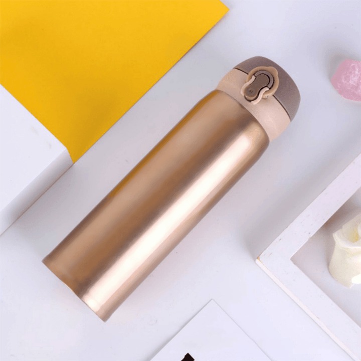 500Ml 304 Stainless Steel Insulated Water Bottle Vacuum Thermos Travel Flask - MRSLM