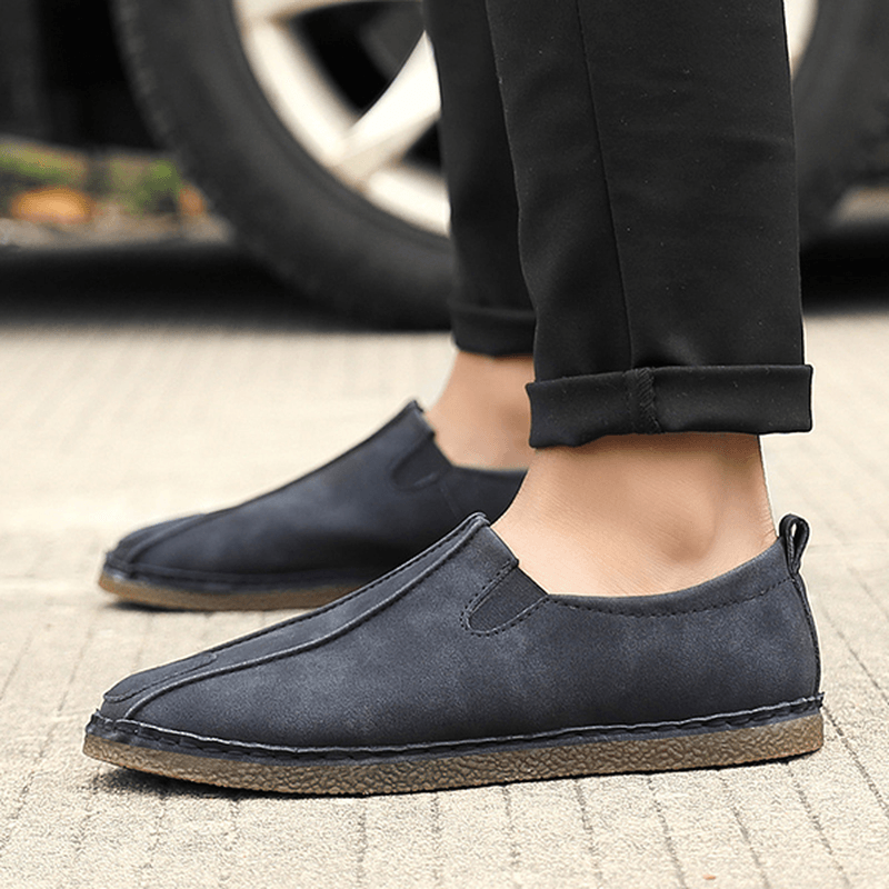 Men Comfortable Soft Sole Suede Loafers