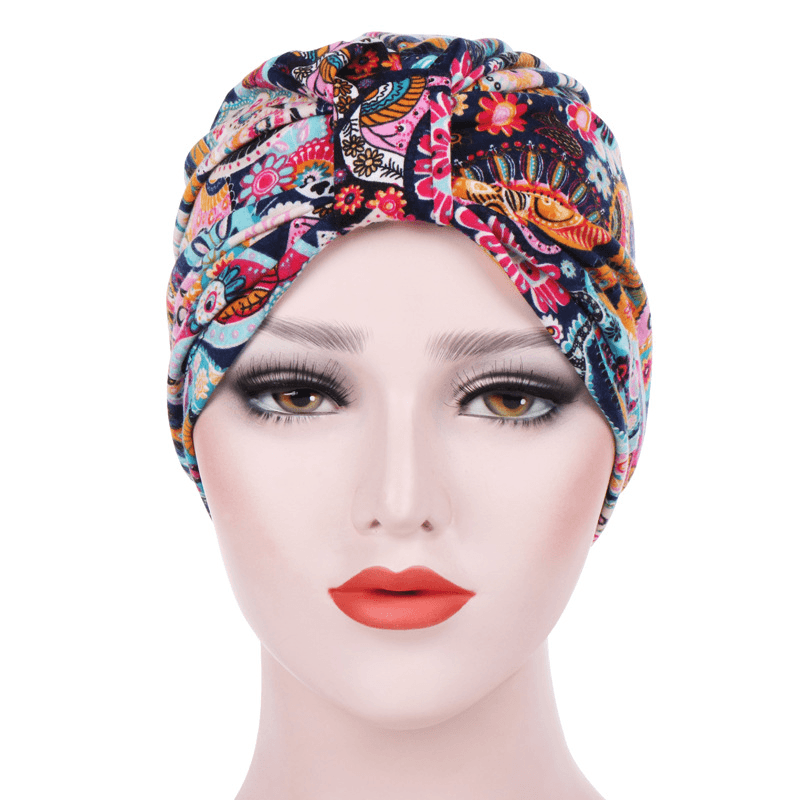 Women Summer Muslin Cotton Beanie Hat