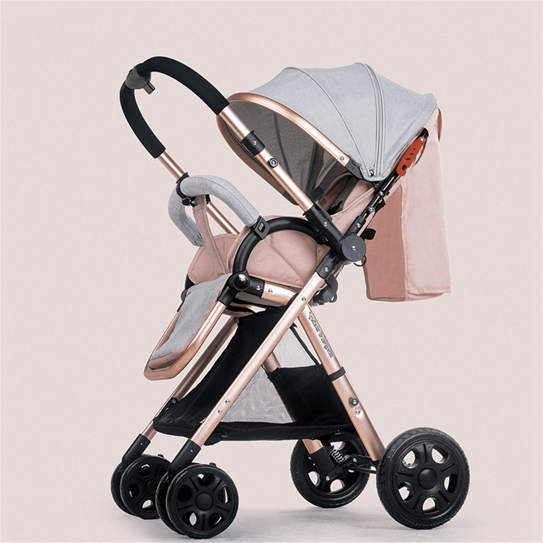 Folding Lightweight Baby Stroller Cart Sit Lie Two-Way Kids Stroller Car Travel Pushchair - MRSLM