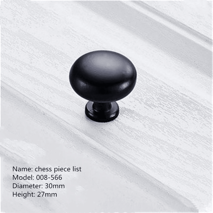 Aluminum Alloy Black Handles for Furniture Cabinet Knobs and Handles Kitchen Handles Drawer Knobs Cabinet Pulls Cupboard Handles Knobs - MRSLM