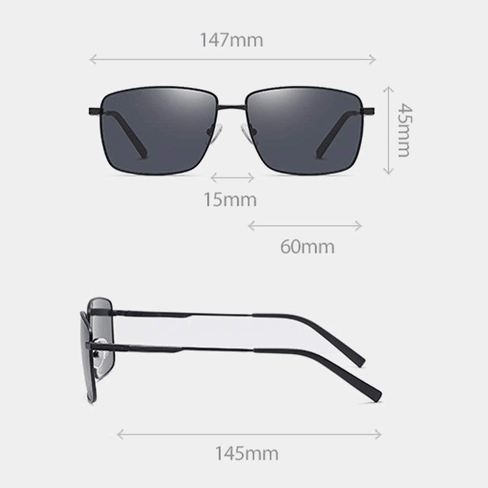 Men Polarized Fashion UV Protection Metal Frame Sunglasses