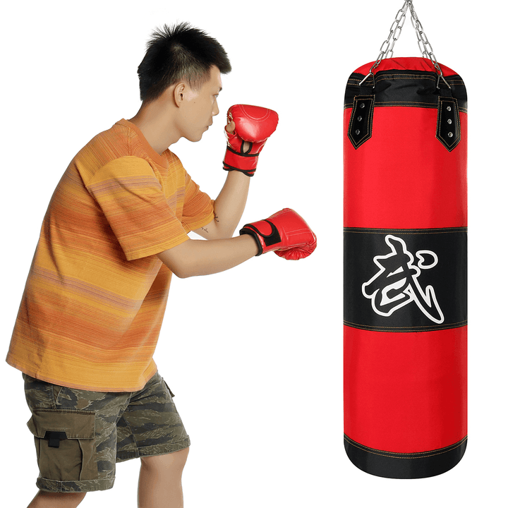 10PCS 60~120CM Heavy Duty Punching Training Bag Kit MMA Boxing Martial Arts Kicking Sandbag with Chain