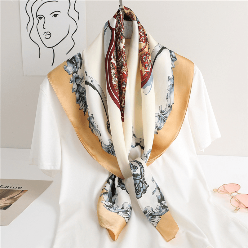 Fashion All-Match Women'S Simulation Silk Scarf