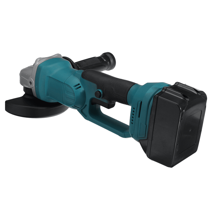 125Mm Brushless Rechargable Angle Grinder W/ 1/2 Battery Metal Stone Wood Plastic Cutting Polishing Tool