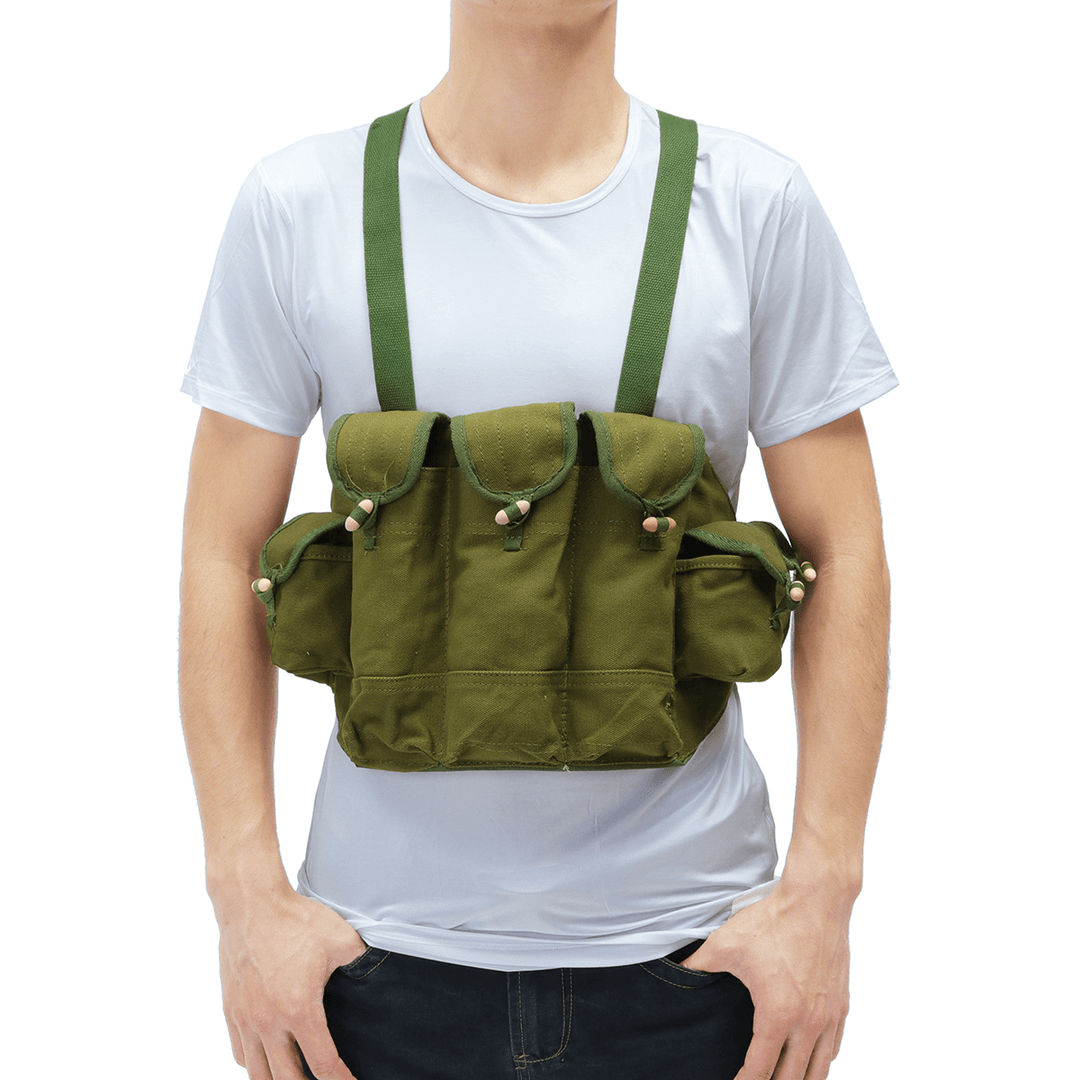 Oxford Cloth Tactical Bag Military Chest Bag Walkie Talkie Storage Bag