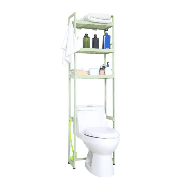 1/2/3 Tier over Toilet Storage Rack Bathroom Space Saver Towel PP Home Organizer