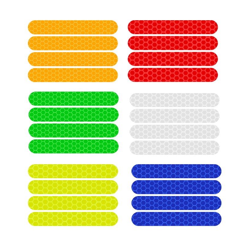 4 Pcs 13X85Mm Electric Scooter Reflective Sticker Decoration Warning Driving Safety Accessories for Ninebot Max G30 Electric Scooter