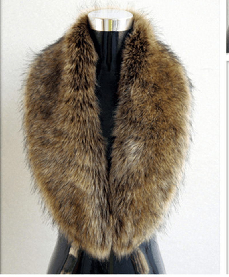 Ladies Shawl Warmth Thickened Faux Fur Scarf