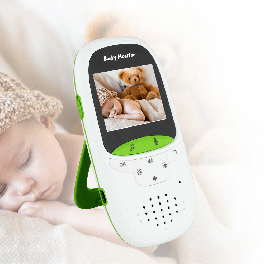 Vvcare VB602 2.4G Wireless Baby Monitor 2 Inch Electronic Babysitter Nanny Security Camera Two-Way Audio Night Vision Temperature Monitoring