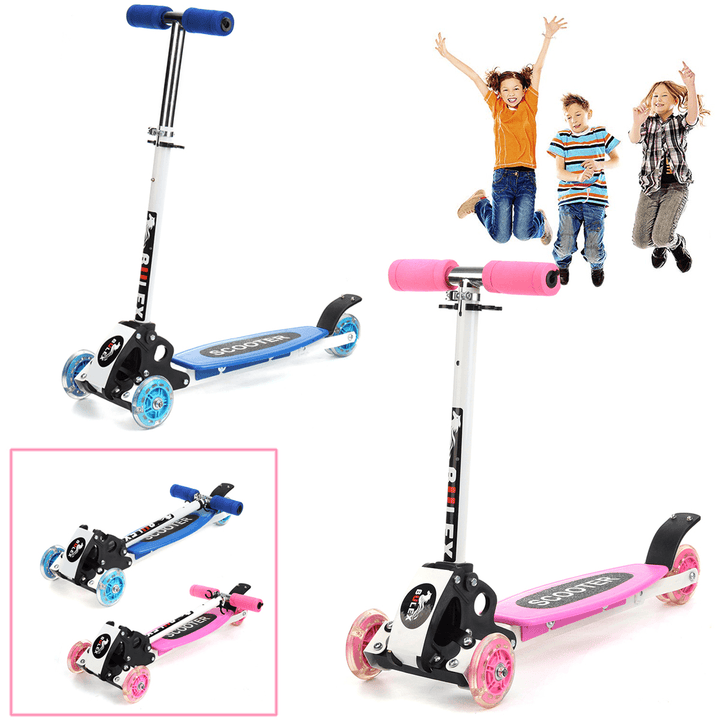 3 Wheels 15Km/H Foldable Aluminum Alloy PU Wheel Anti-Skidding Kick Scooter for Kids