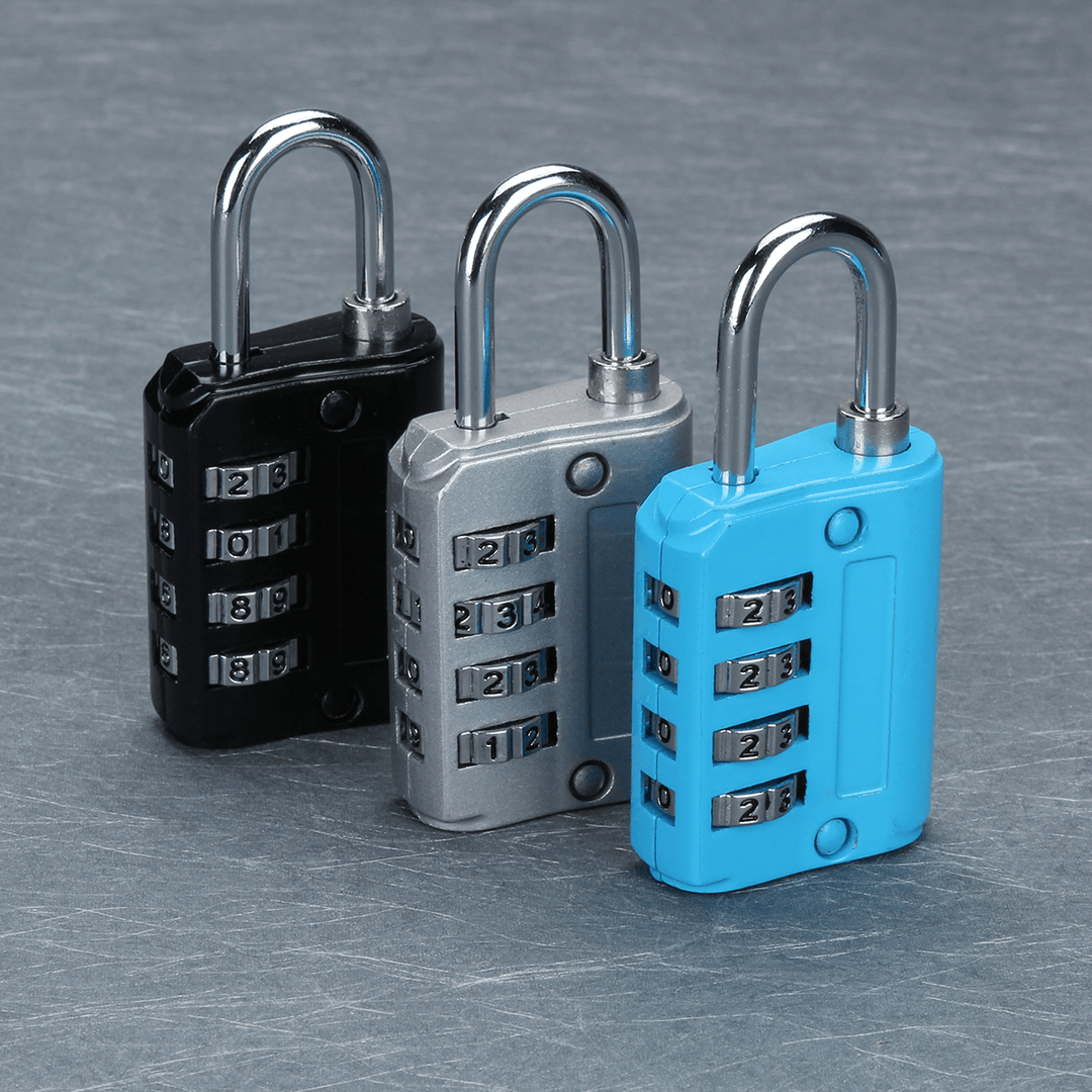 Mini 4 Digit Combination Safety Security Padlock Number Luggage Travel Code Drawer Lock