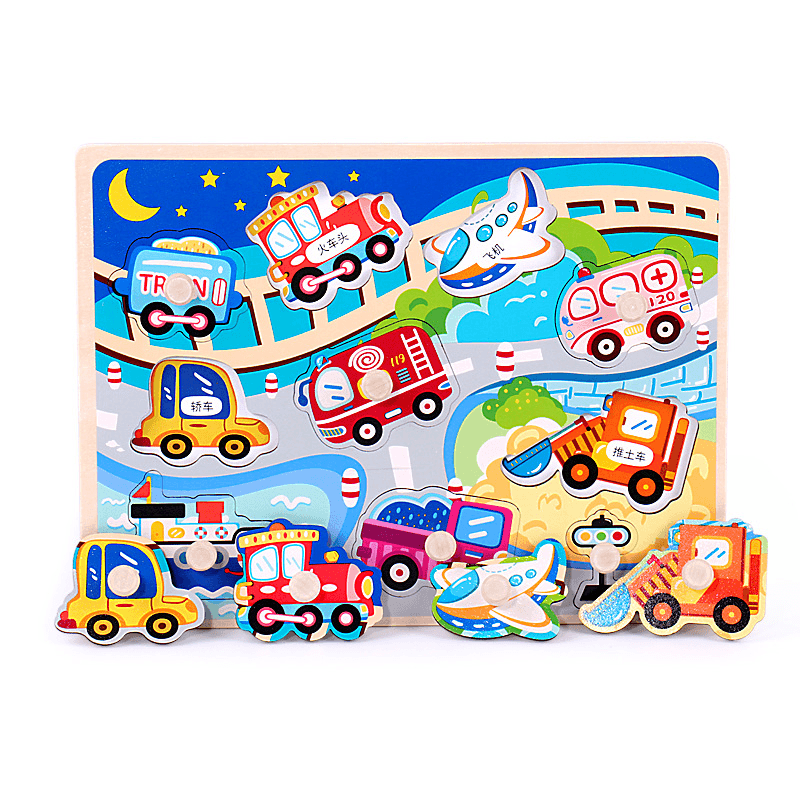 Wooden Three-Dimensional Puzzle Children'S Educational Toys