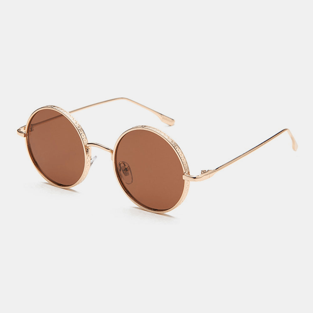 Unisex Retro Metal round Shape Fashion UV Protection Sunglasses - MRSLM