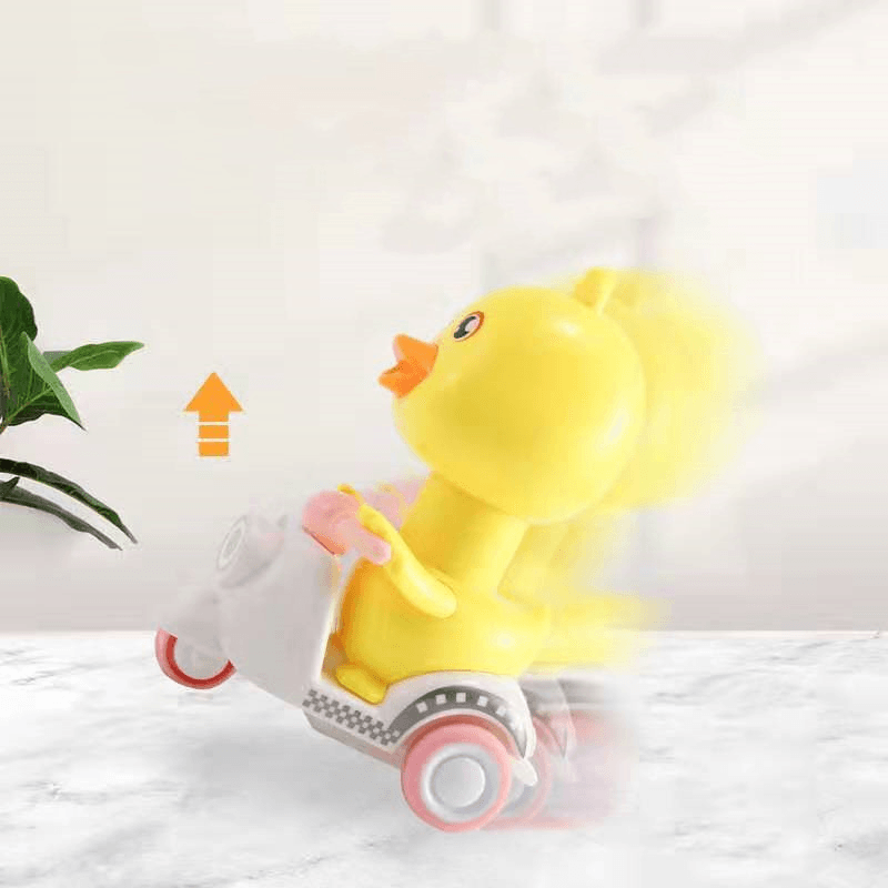 Inertial Pressure Little Duck Motorcycle Cute Duck