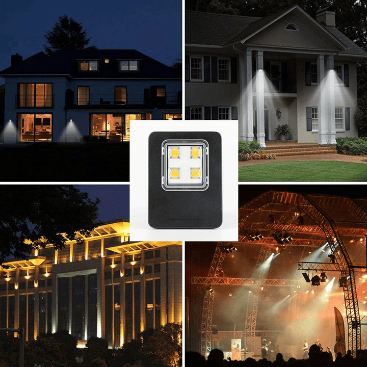 10W 20W 4LED Flood Light IP67 Waterproof Landscape Lamp Spotlight Outdoor Camping Emergency Lantern