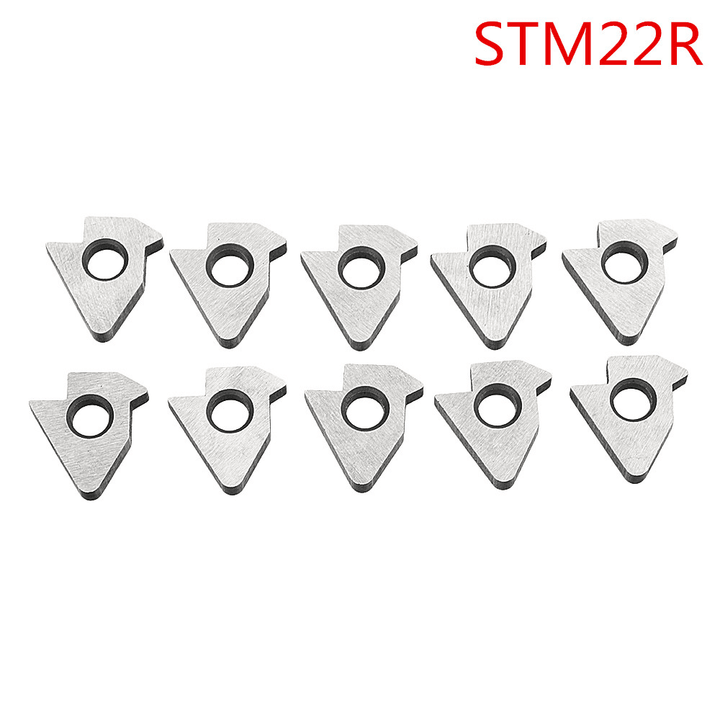 Drillpro 10Pcs Carbide Insert Shim Seats STM1603L/STM1603R/STM22L/R for 16NR/ER 22NR/ER Turning Tool - MRSLM