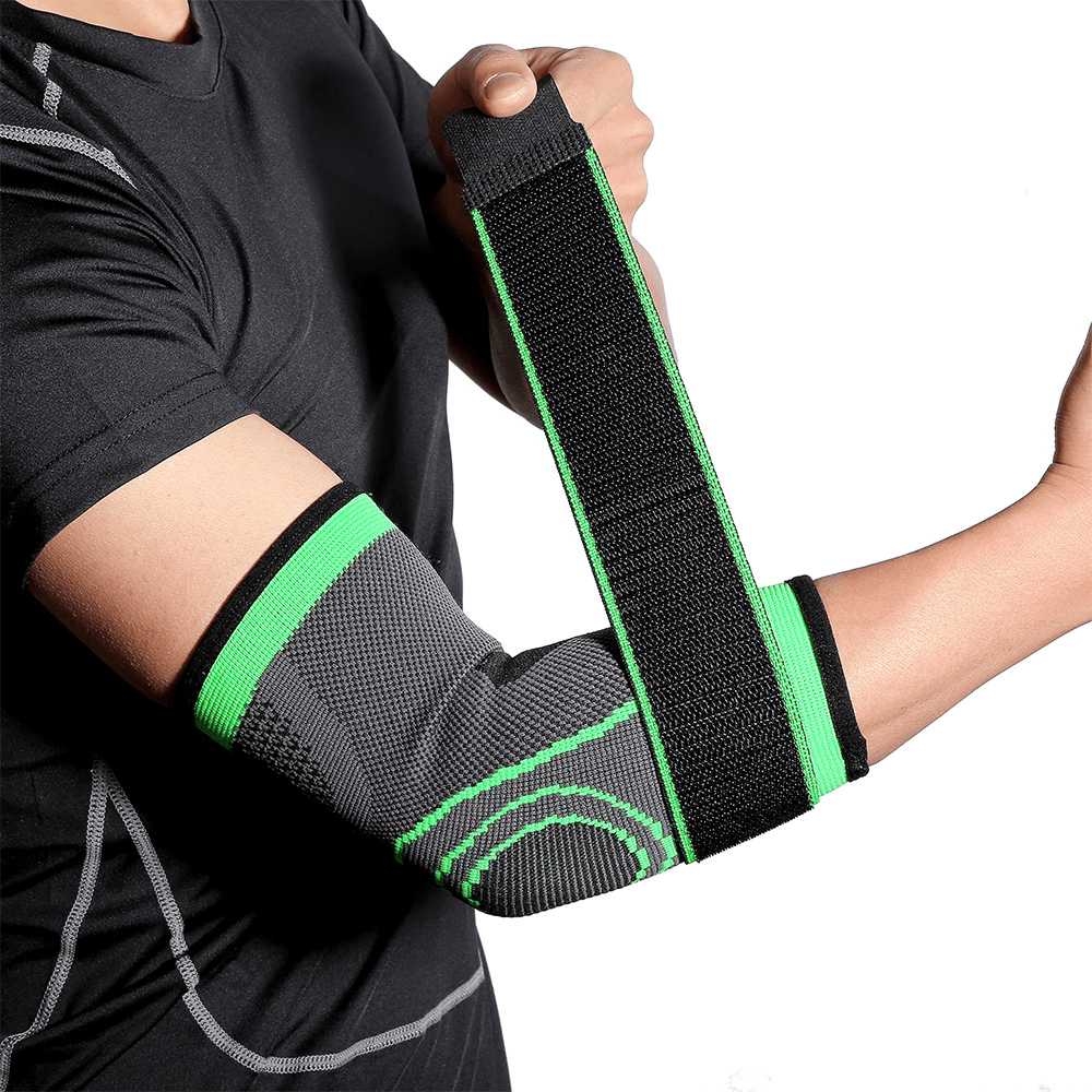 1PC Kyncilor Elasticity Breathable Elbow Support Sports Fitness Weight Lifting Basketball Elbow Brace Protective Gear