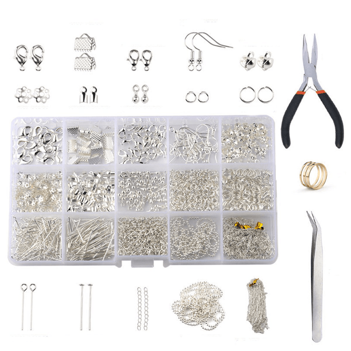 870Pcs Gold/Silver/Bronze Repair Metal Tools DIY Craft Supplies Jewelry Making