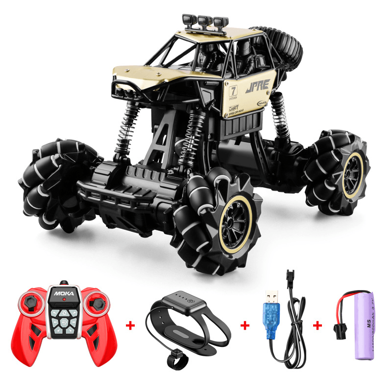 Alloy Remote Control Deformation Car Mecanum Wheel Gesture Induction Twisting Car Charging Boy Toy Off-Road Vehicle