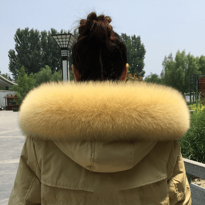 Collar Real Fur Men and Women Autumn and Winter Scarf Neck