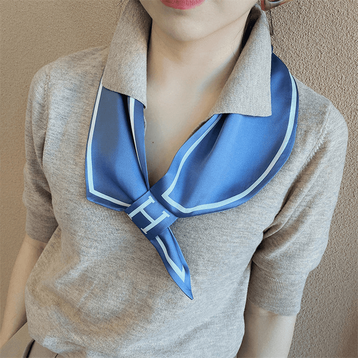 Temperament Scarf H Letter Stewardess Scarf - Unisex Fashion Accessory