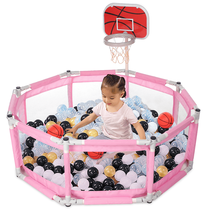 Foldable Portable Baby Playpen Square Children Toddler Kids Safety Fence Indoor Outdoor Play Pen Ocean Portable Ball Pit Pool - MRSLM