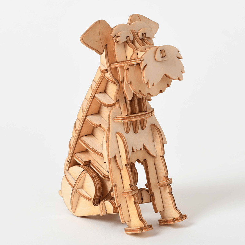 Puzzle 3D Three-Dimensional Puzzle Wooden Model Assembly