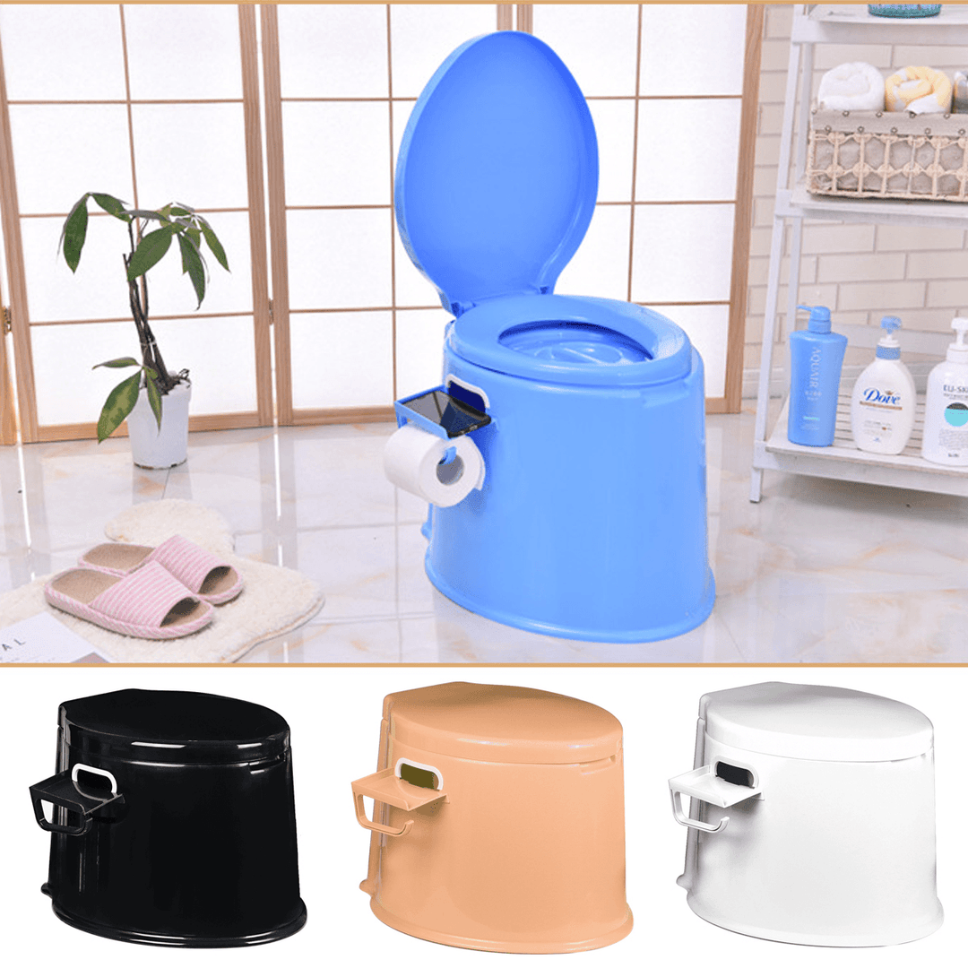 Portable Large Potty Commode Mobile Toilet Detachable Stool for the Elderly and Gravida