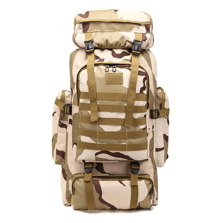 80L Molle Tactical Bag Outdoor Traveling Camping Hiking Military Rucksacks Backpack Camouflage Bag